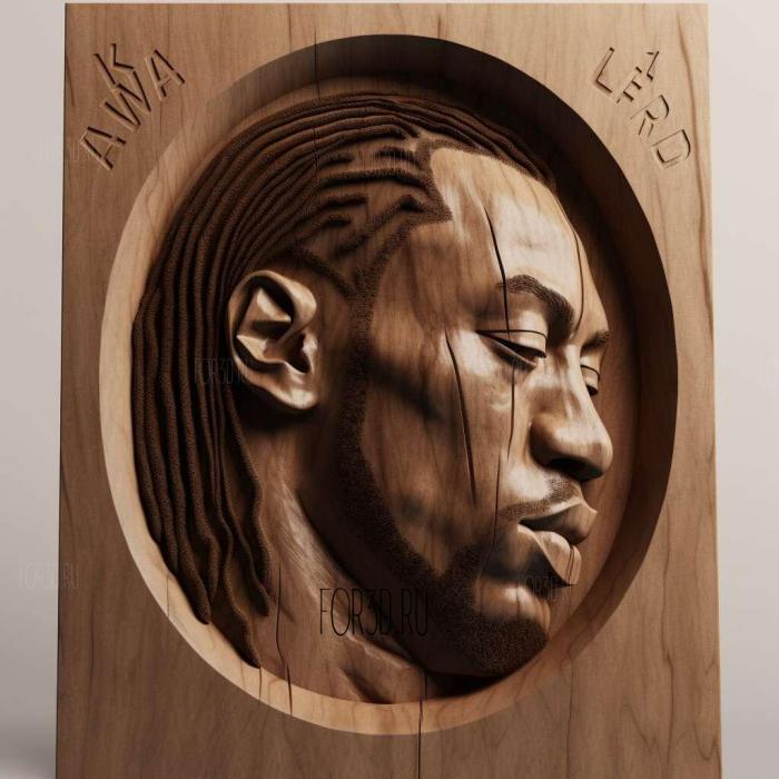 Kawhi Leonard 1 stl model for CNC